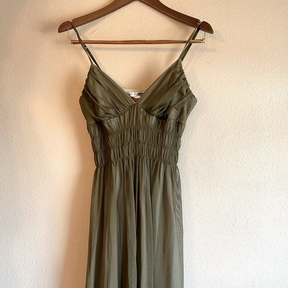 Dark green cocktail dress